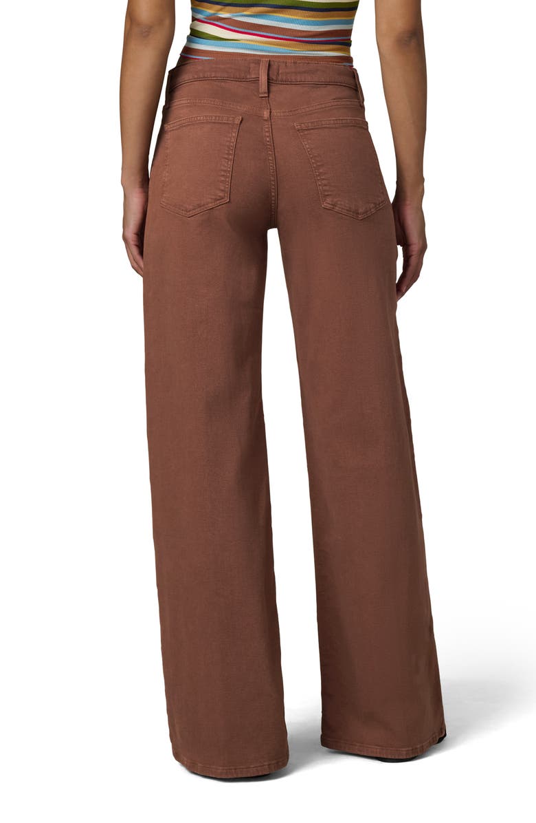 Joe's The Lou Lou Low Rise Drawstring Wide Leg Jeans, Alternate, color, Chocolate