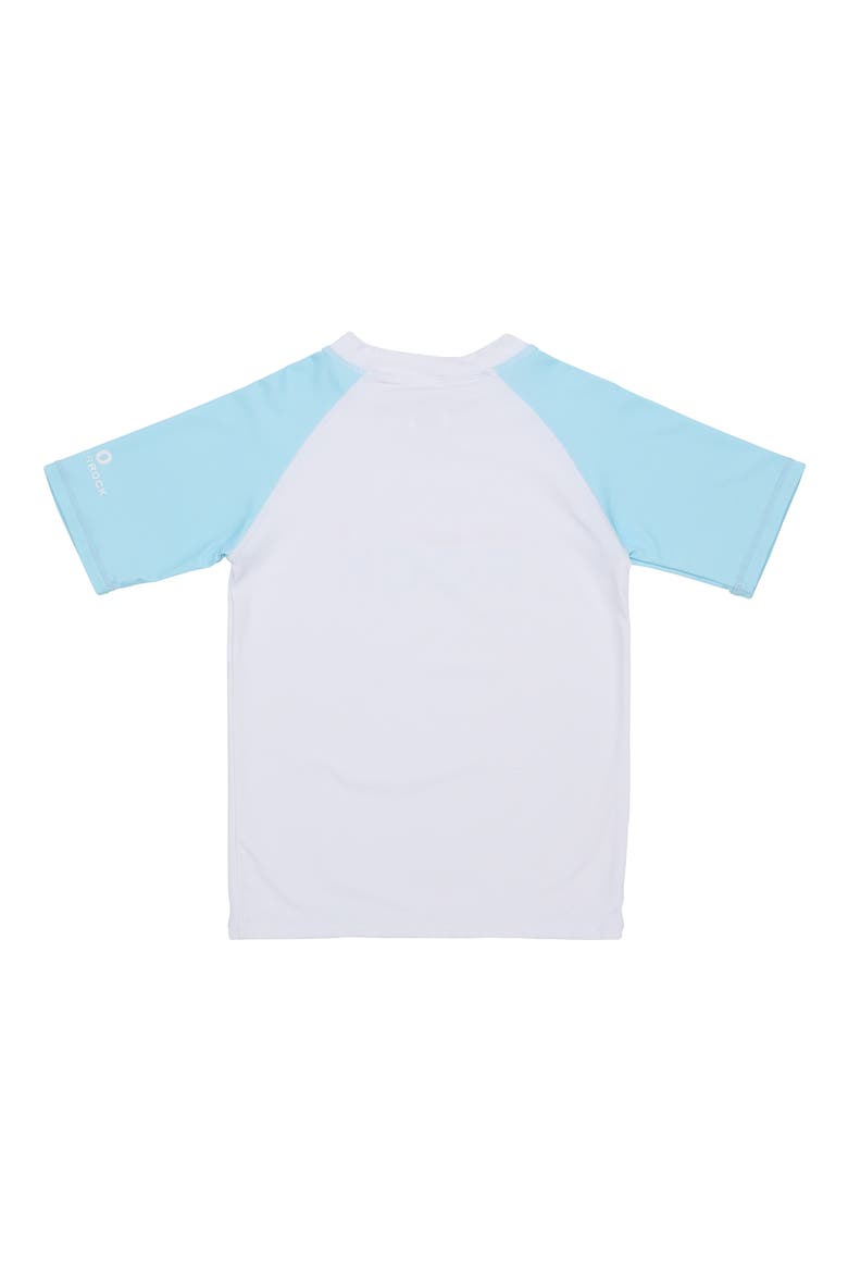 Kids' Short Sleeve Rashguard, Alternate, color, BLUE