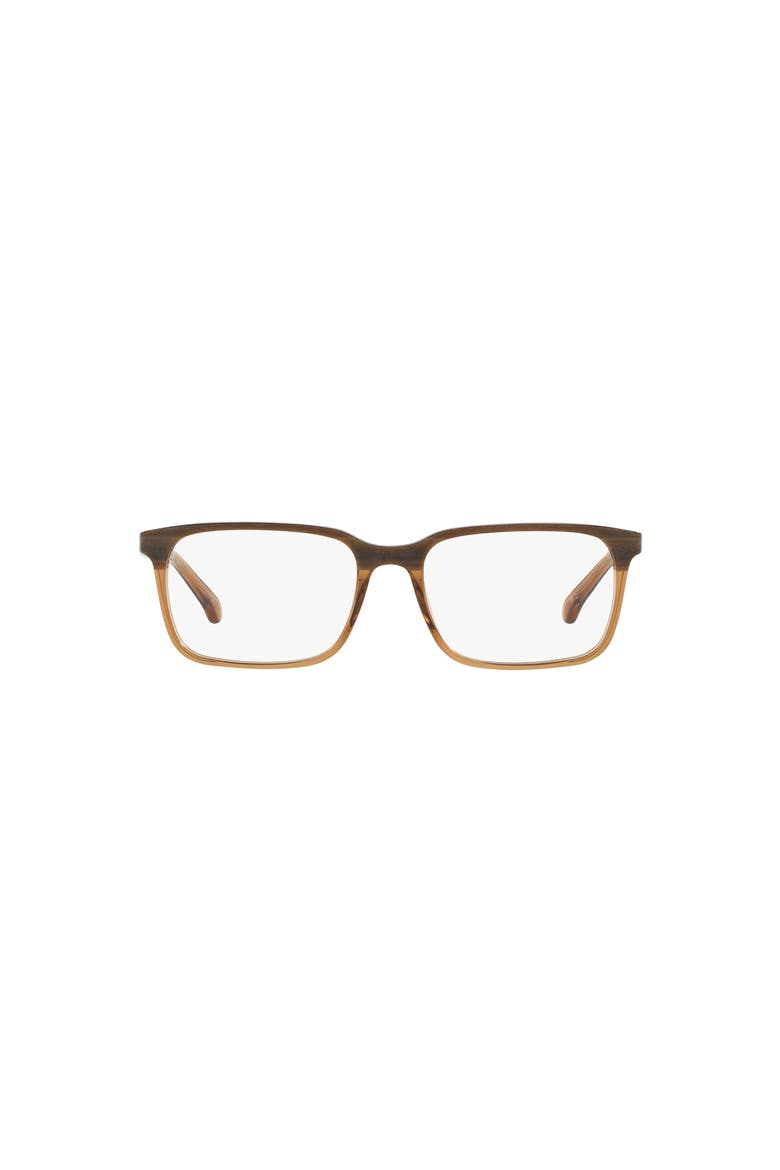 56mm Rectangle optical glasses, Alternate, color, Brown