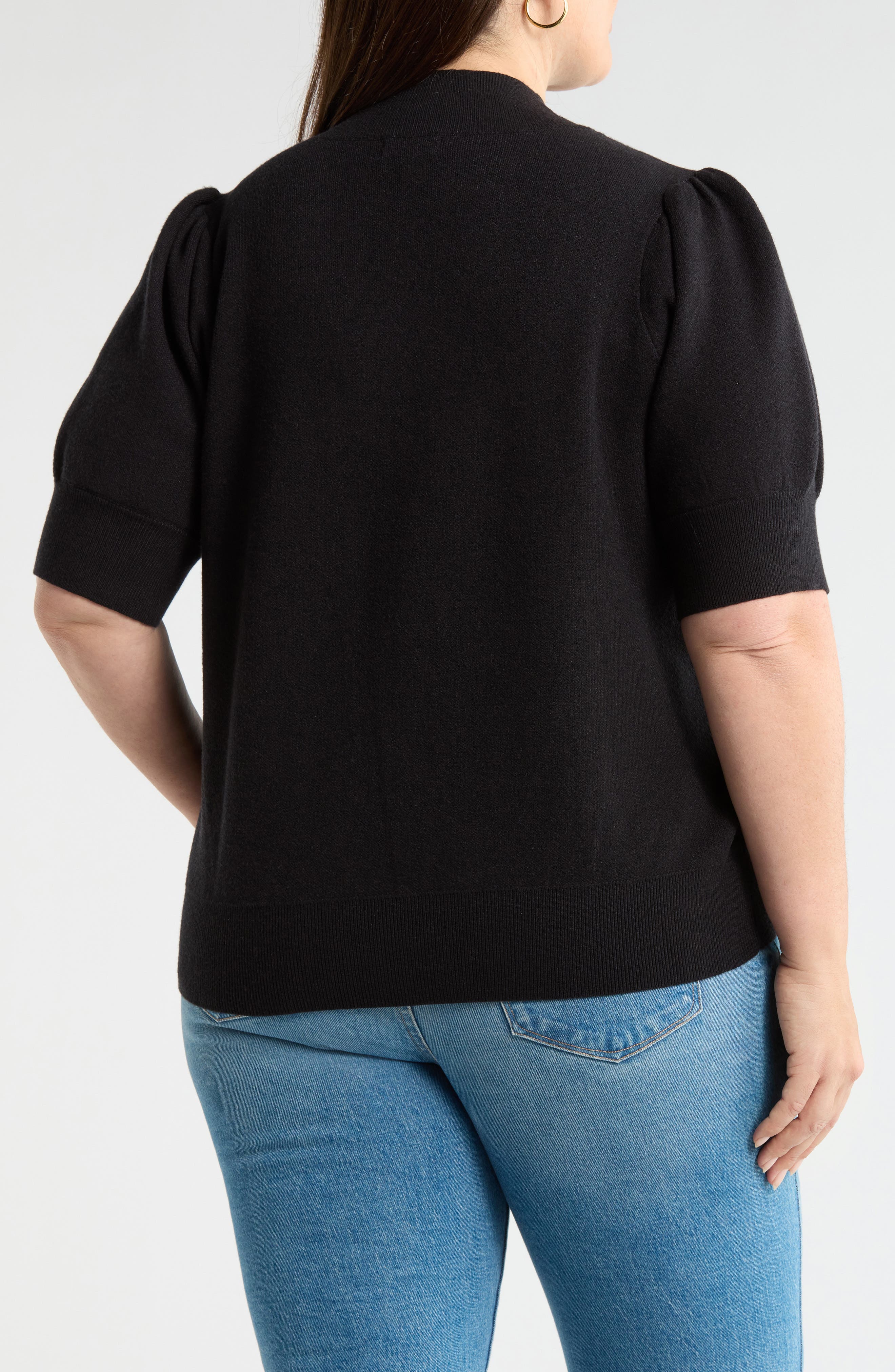 Russel Heart Puff Sleeve Sweater - image 2
