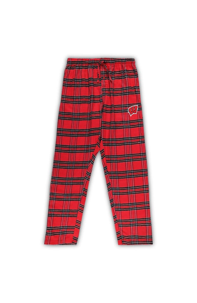 PROFILE Men's Profile Red/Black Wisconsin Badgers Big & Tall 2-Pack T-Shirt & Flannel Pants Set, Alternate, color, Red