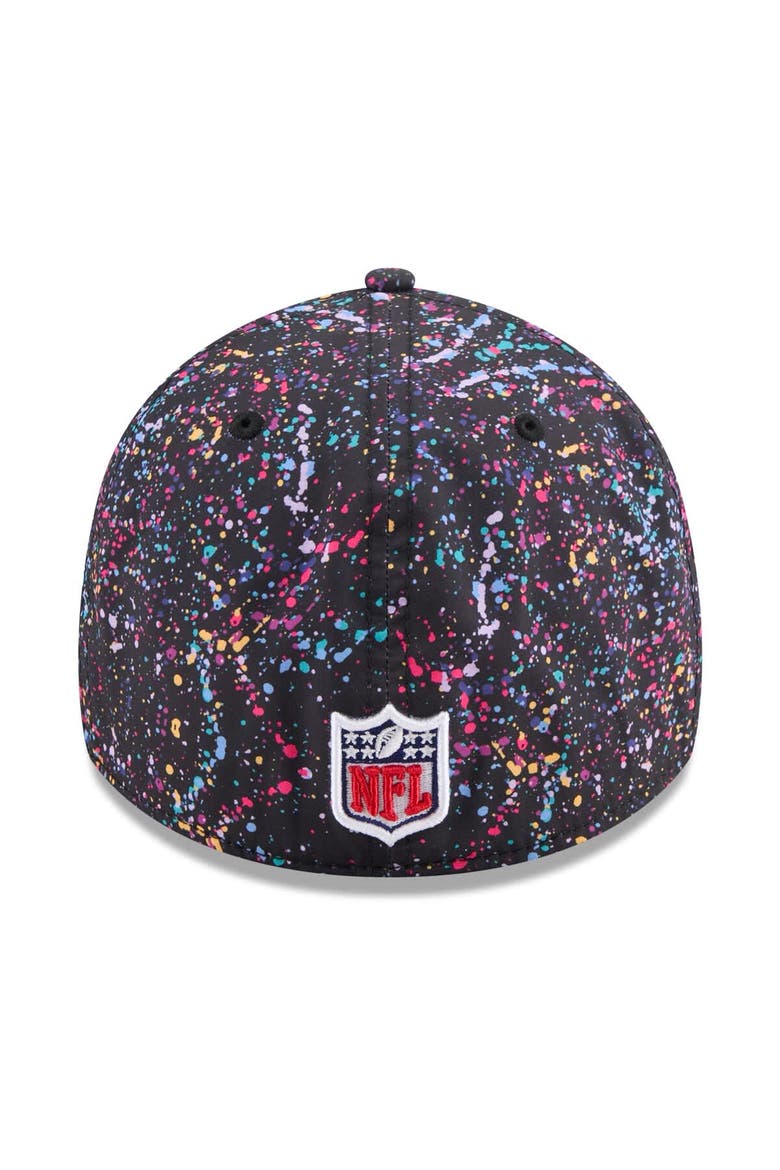 Men's New Era  Black Washington Commanders 2025 NFL Crucial Catch 39THIRTY Flex Hat, Alternate, color, Black