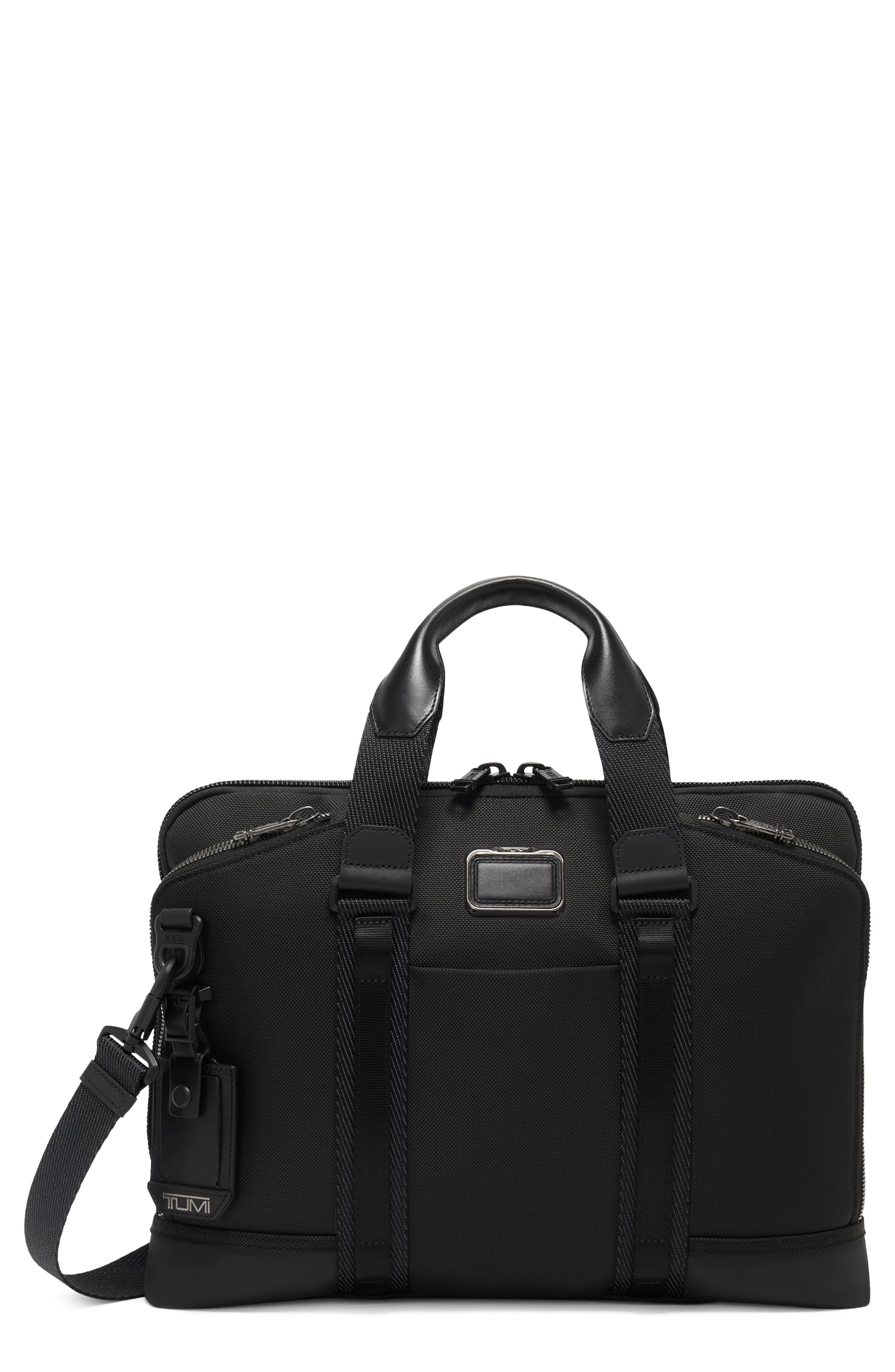 TUMI Academy Briefcase, Main, color, Black