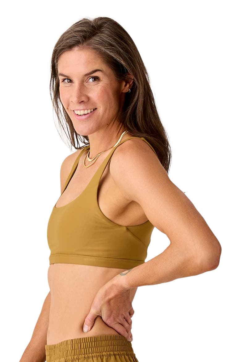 Korbyn Compression Top, Alternate, color, Golden