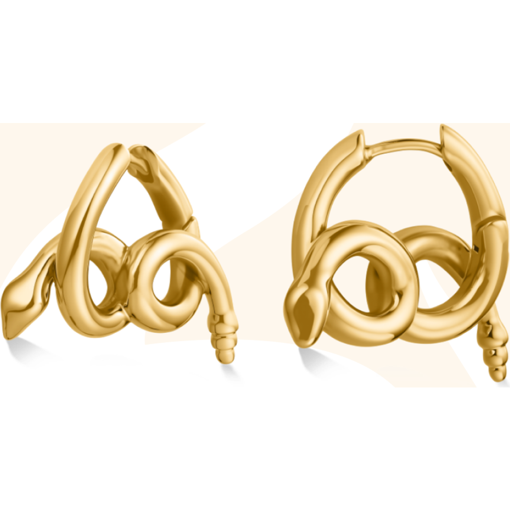 Hey Harper Karyn Snake Earrings In Gold
