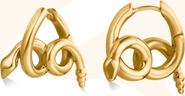 Hey Harper Karyn Snake Earrings