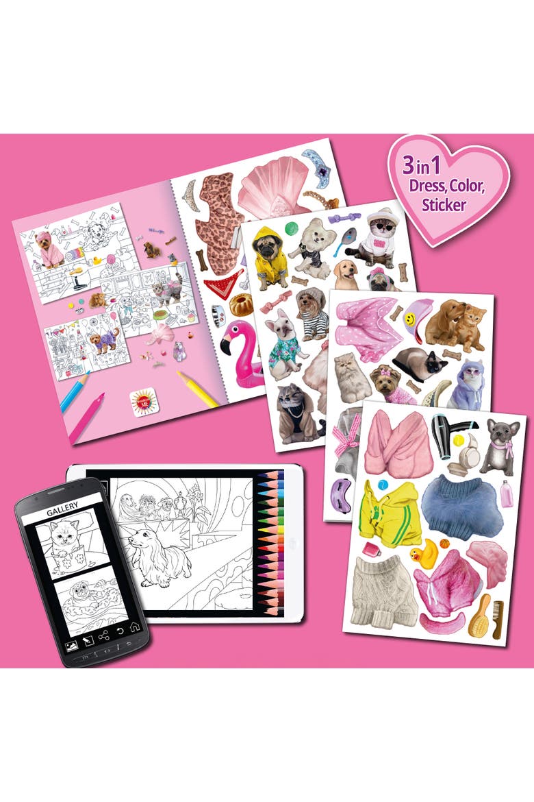 3 In 1 Activity Book, Alternate, color, Pink
