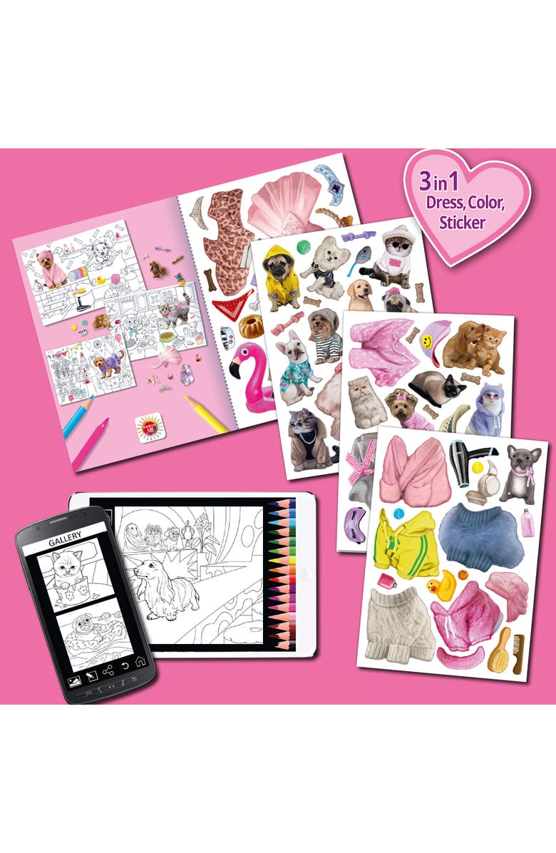 book 'n' app pApplishing house 3 In 1 Activity Book, Alternate, color, Pink