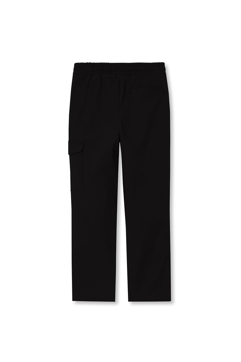 Boys Active Quick Dry Pull On Cargo Pants, Alternate, color, Black
