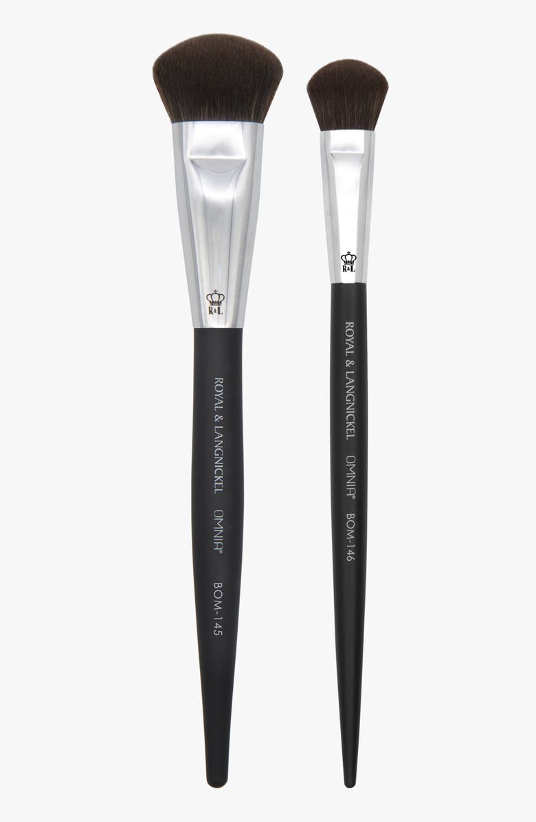 OMNIA Brush Complexion Brush Duo Bundle, Main, color, Black