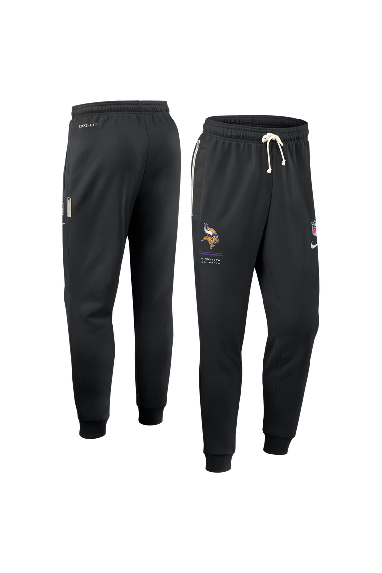 Men's Nike Black Minnesota Vikings Sideline Standard Issue Touchback Kick Dri-FIT Taper Pants, Main, color, Black