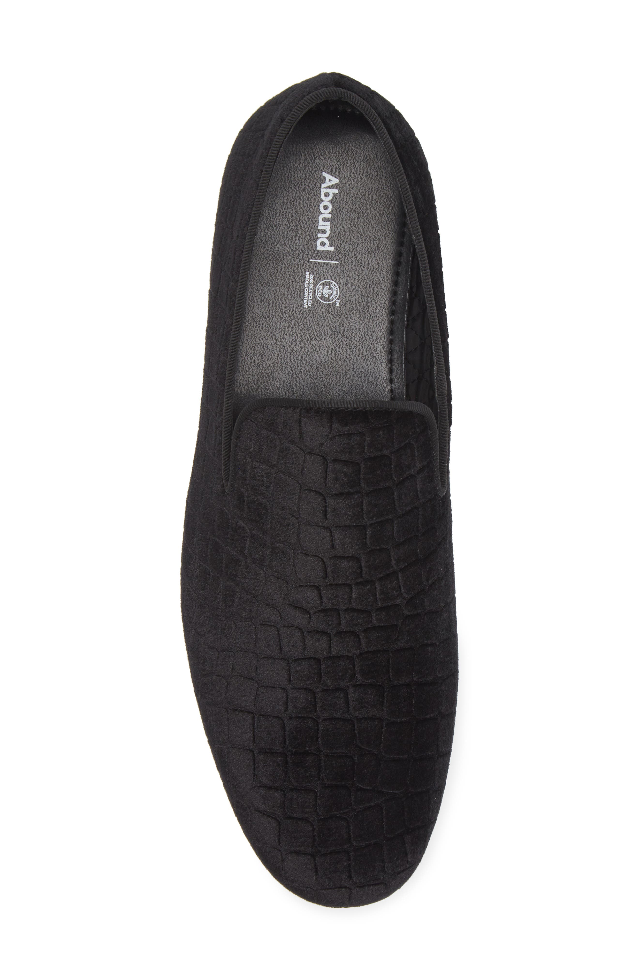 Abound Ken Smoking Slipper Loafer, Alternate, color, Black Velvet Croco