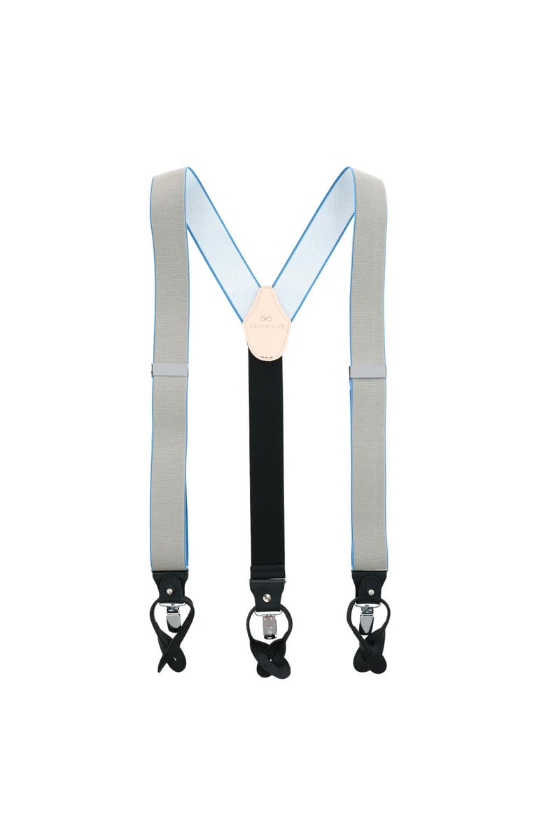 Trafalgar Maddox 35mm Convertible Suspenders, Alternate, color, Khaki