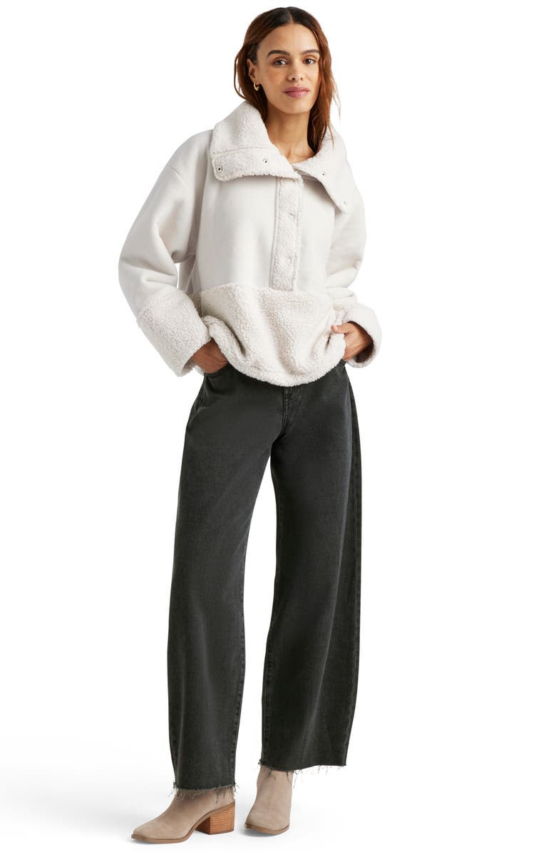 Splendid Sienna Teddy Pullover, Alternate, color, Ice