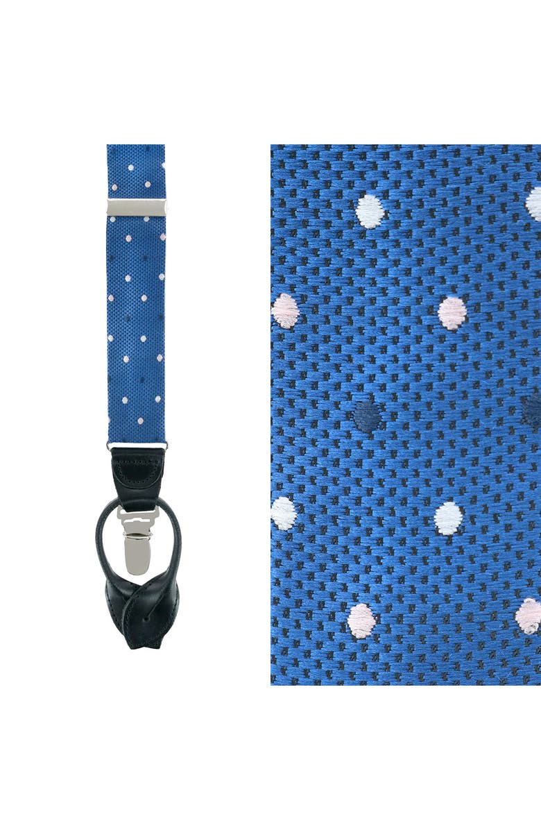 Trafalgar 32MM Polka Dot Covertible Brace, Alternate, color, Navy-400