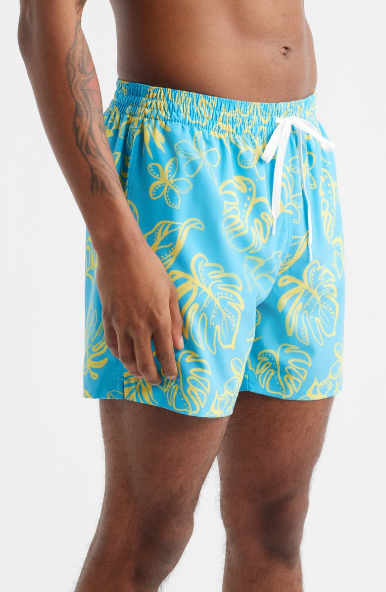 Chubbies The Arboretum Classic Lined 5.5-Inch Swim Trunks, Alternate, color, Bright Blue