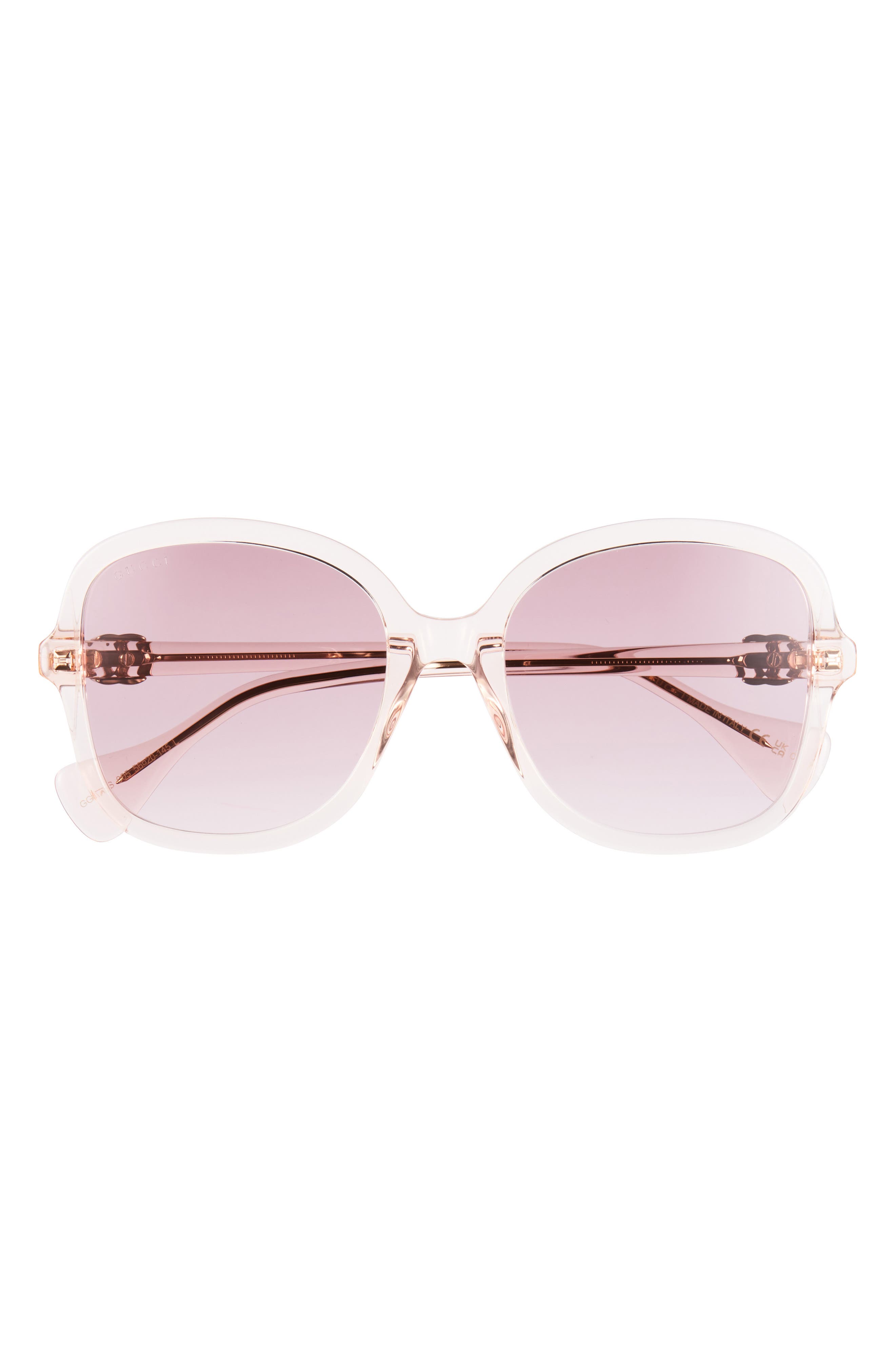 Gucci 56mm Round Sunglasses