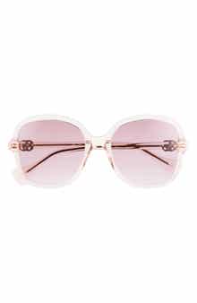 Gucci 56mm Round Sunglasses