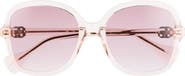 Gucci 56mm Round Sunglasses
