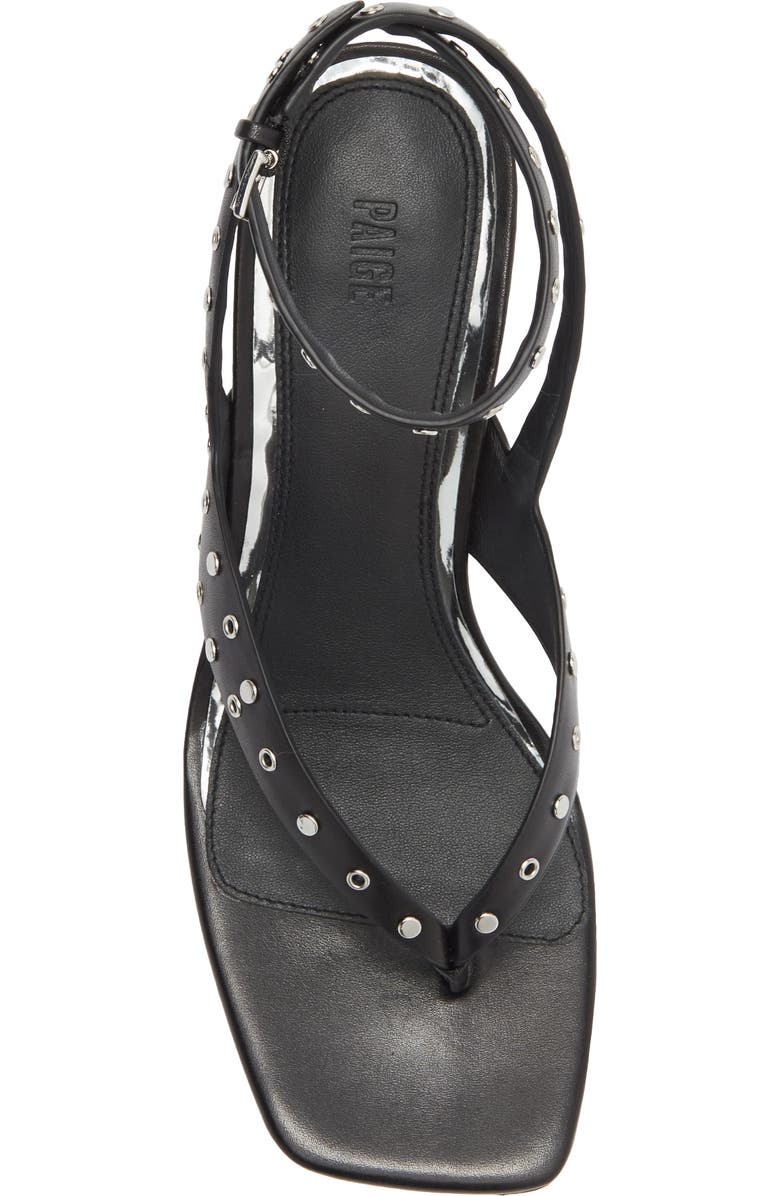 PAIGE Emmy Ankle Strap Sandal, Alternate, color, Black