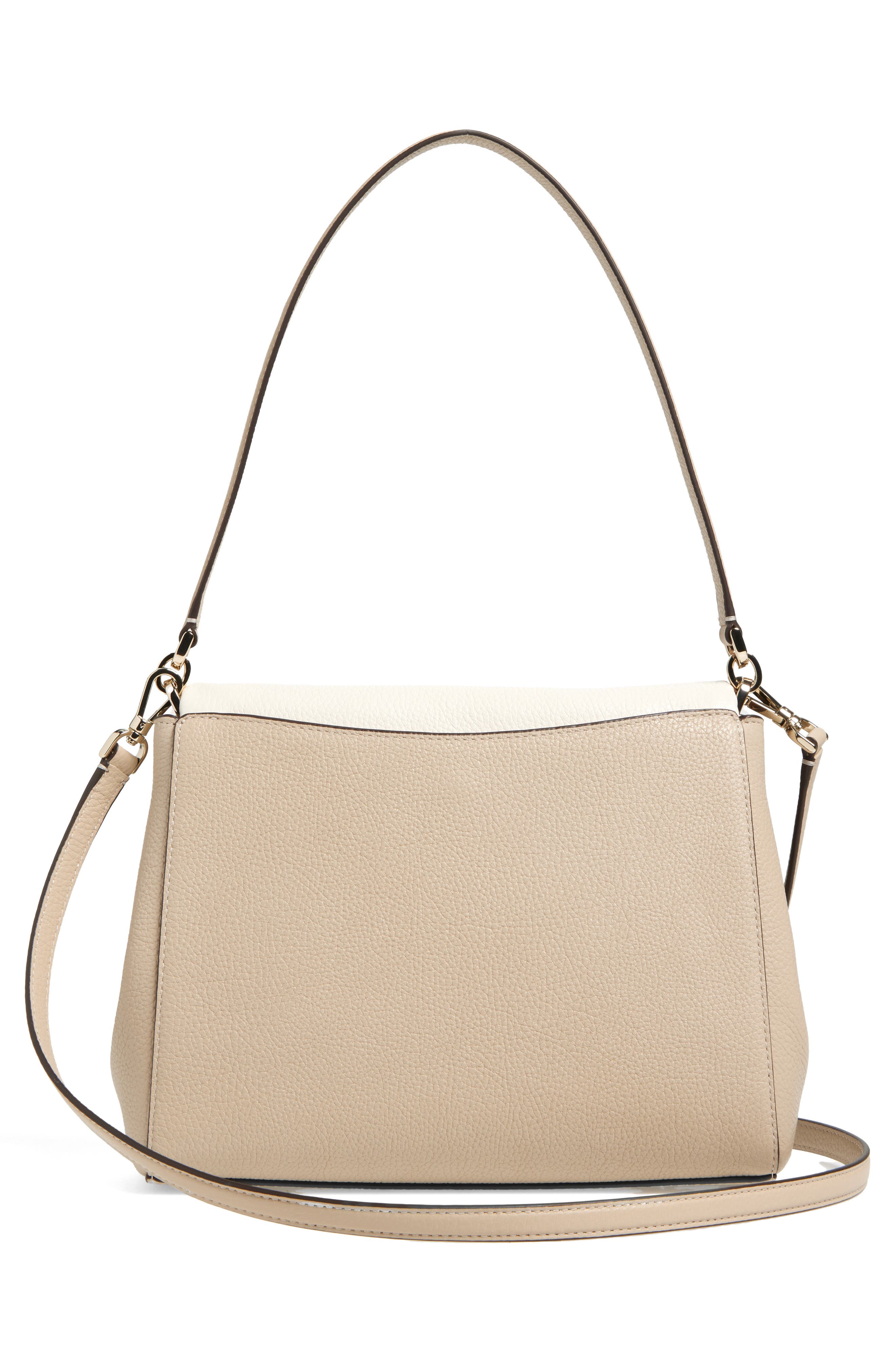Kate Spade New York leila medium flap shoulder bag, Alternate, color, Light Sand Multi