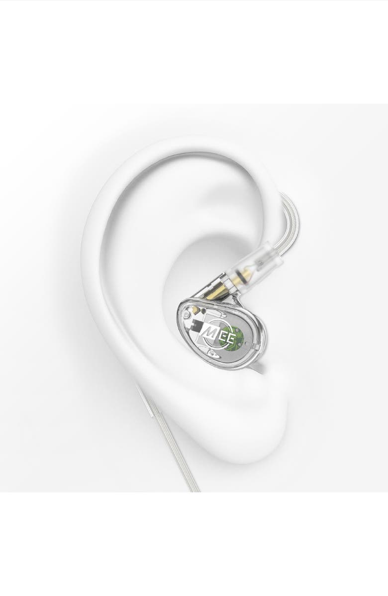 MEE audio MX1 PRO Single Driver Musicians' In-Ear Monitors, Alternate, color, Clear