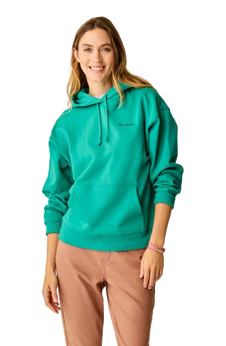 Carve Designs Hawthorne Hoodie, Main, color, Jade Logo