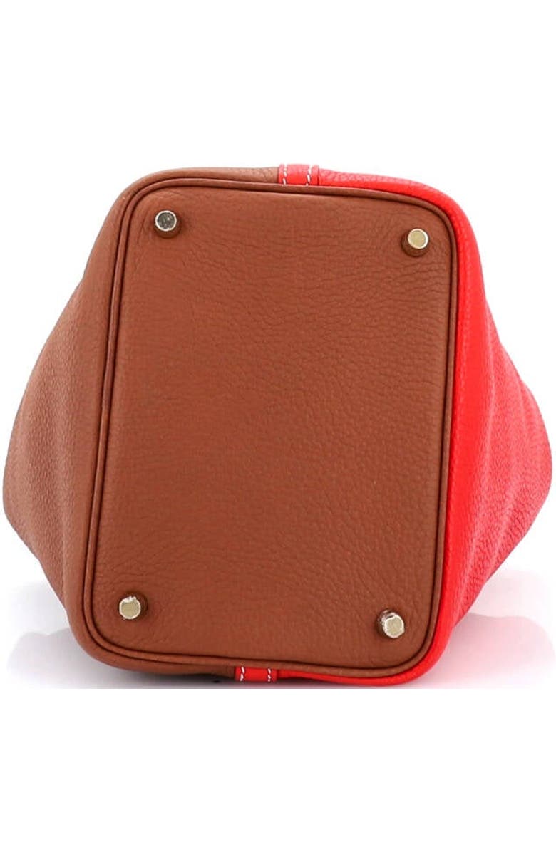 Pre-Owned Hermes Picotin Lock Bag Bicolor Clemence PM, Alternate, color, Casaque - Rouge De Coeur/Gold