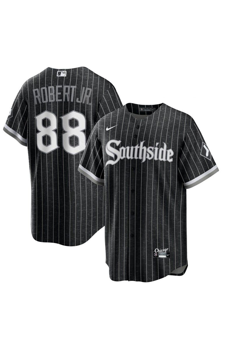 Nike Men's Nike Luis Robert Black Chicago White Sox City Connect Replica Player Jersey, Alternate, color, 