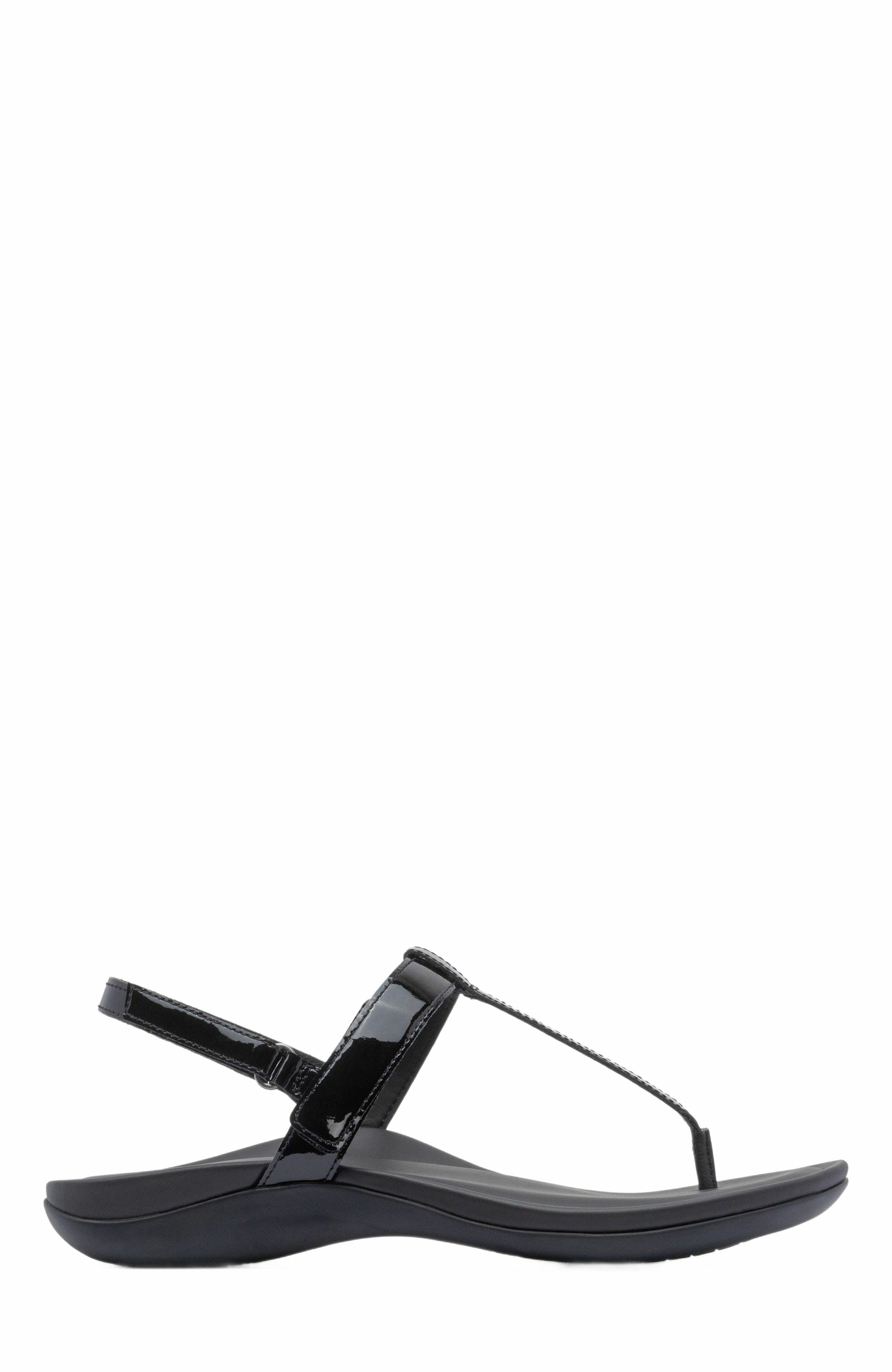 ABEO Oasis T Strap Sandal, Alternate, color, Black - Regular