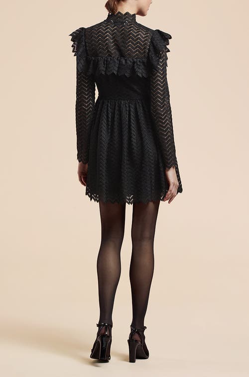 REBECCA TAYLOR REBECCA TAYLOR CHEVRON LACE DRESS