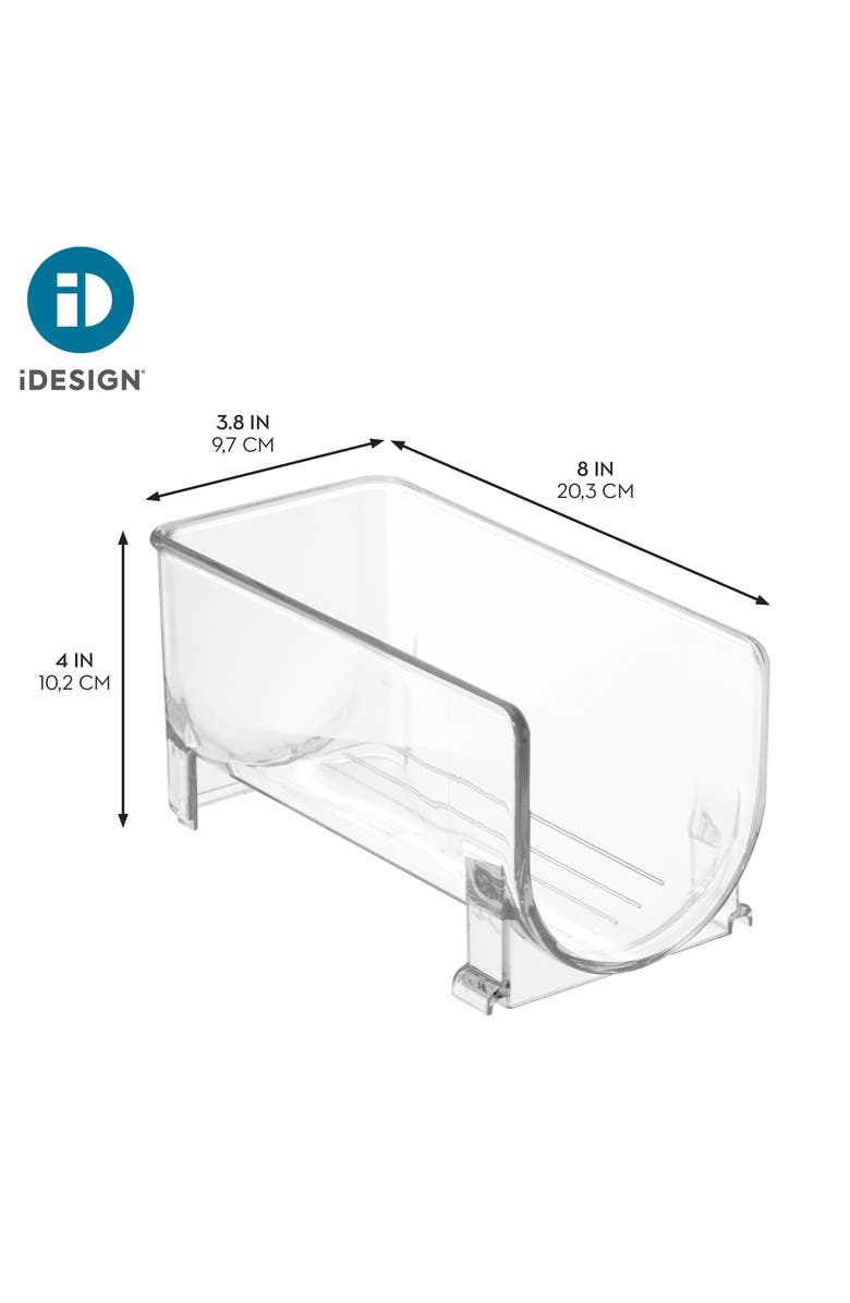 mDesign Stackable Holder for Water or Spirit Bottles, Set of 4, Clear, Made in USA, Alternate, color, Clear