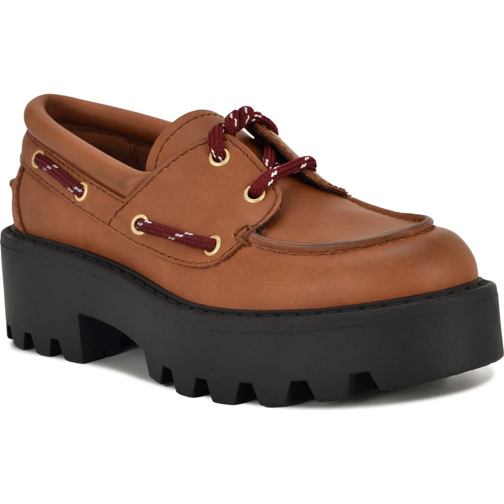 Nine West Kerisa Lug Sole Loafer In Brown