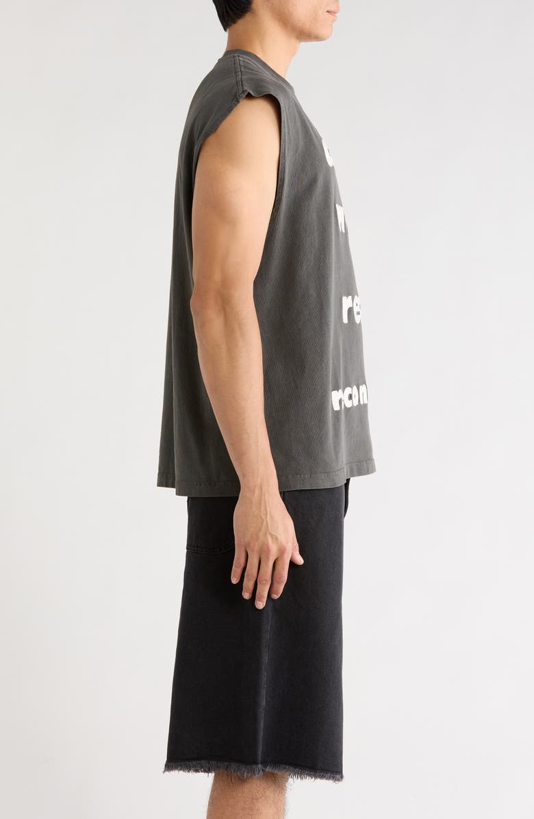 HONOR THE GIFT Do the Work Graphic Cotton Tank, Alternate, color, Black