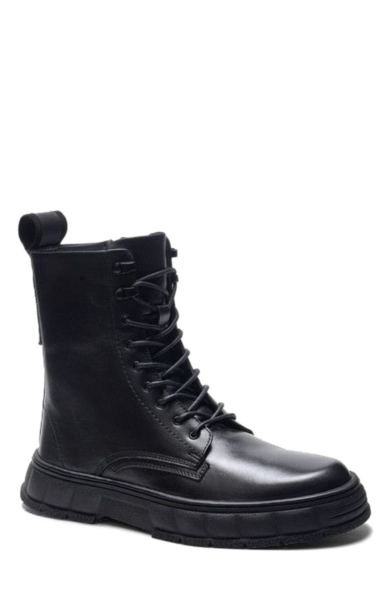 A. Veer Bastion Ankle Boot, Alternate, color, Black Leather
