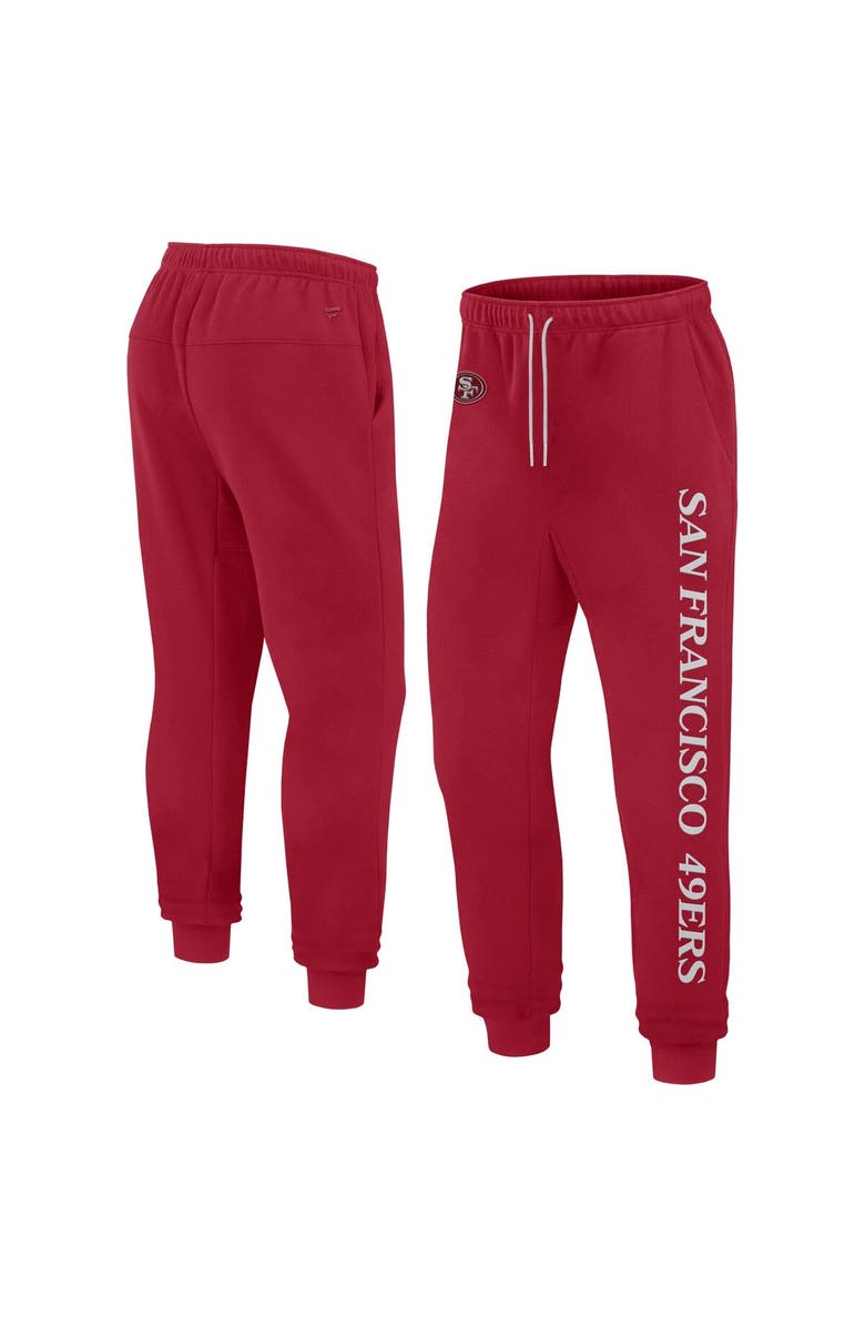 FANATICS Unisex Fanatics  Scarlet San Francisco 49ers Elements Phenom Fleece Jogger Pants, Main, color, Scarlet