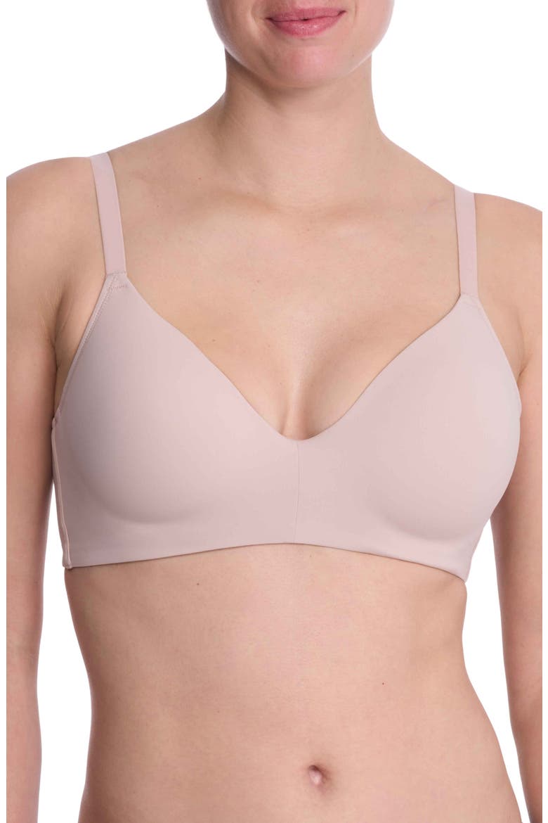 Empower Performance T-Shirt Bra, Main, color, LT. MOCHA