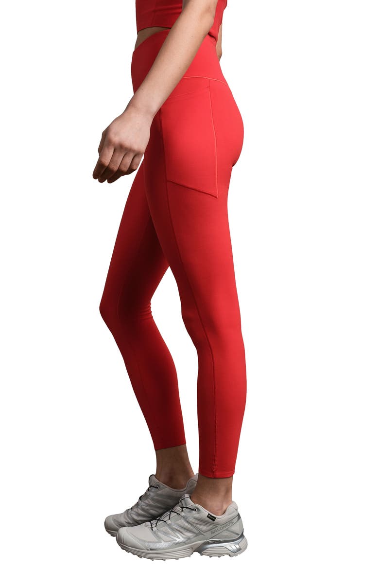 Revive Pockets 7/8 Leggings, Alternate, color, CABANA RED