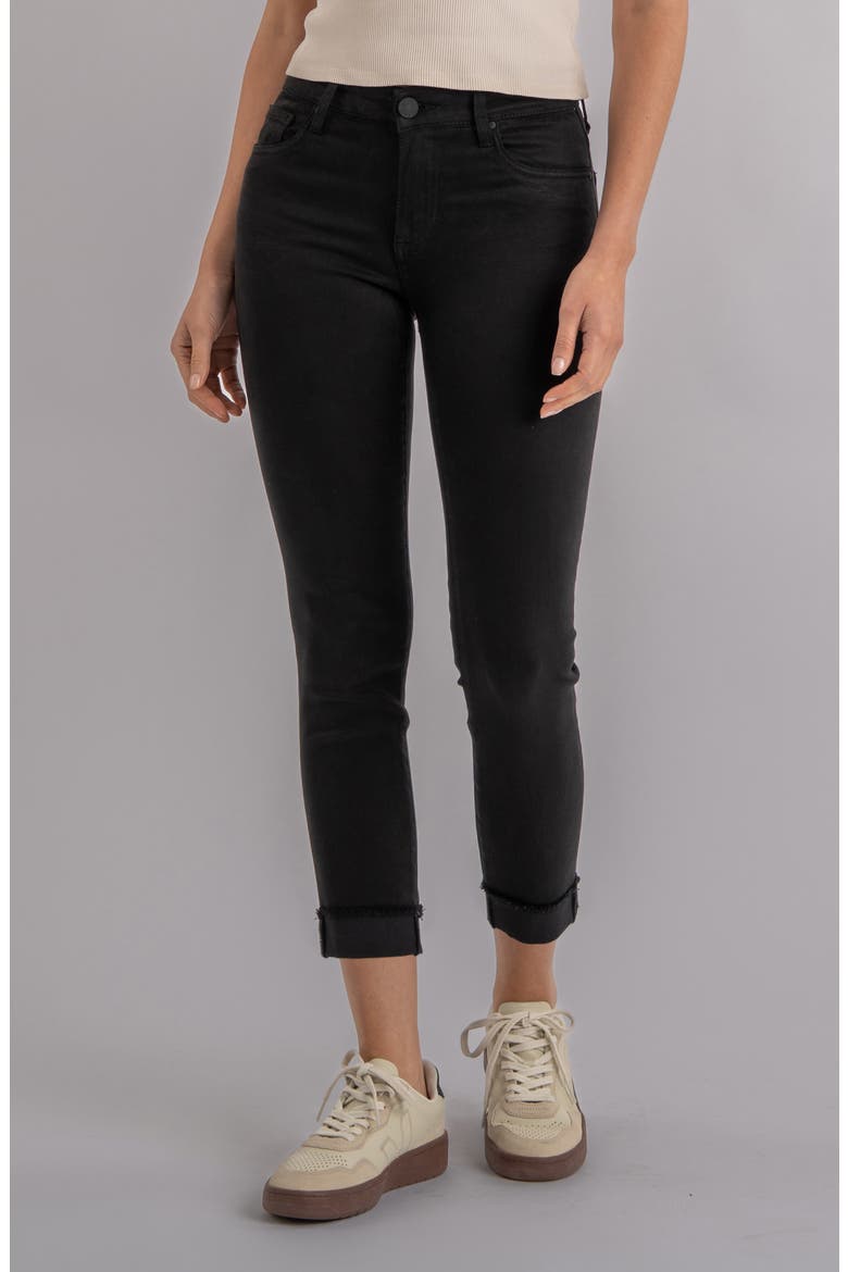 Amy Crop Slim Jeans, Main, color, BLACK