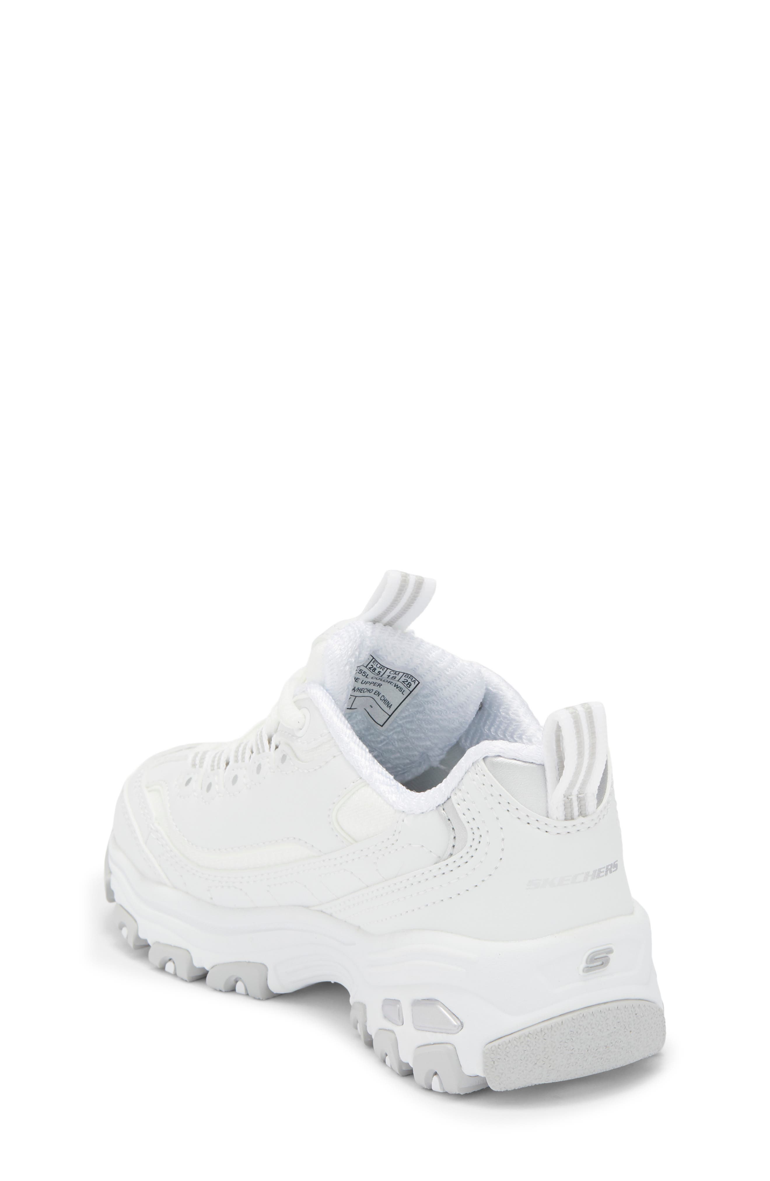 Kids' D'Lites Biggest Fan Sneaker, Alternate, color, WHITE/ SILVER