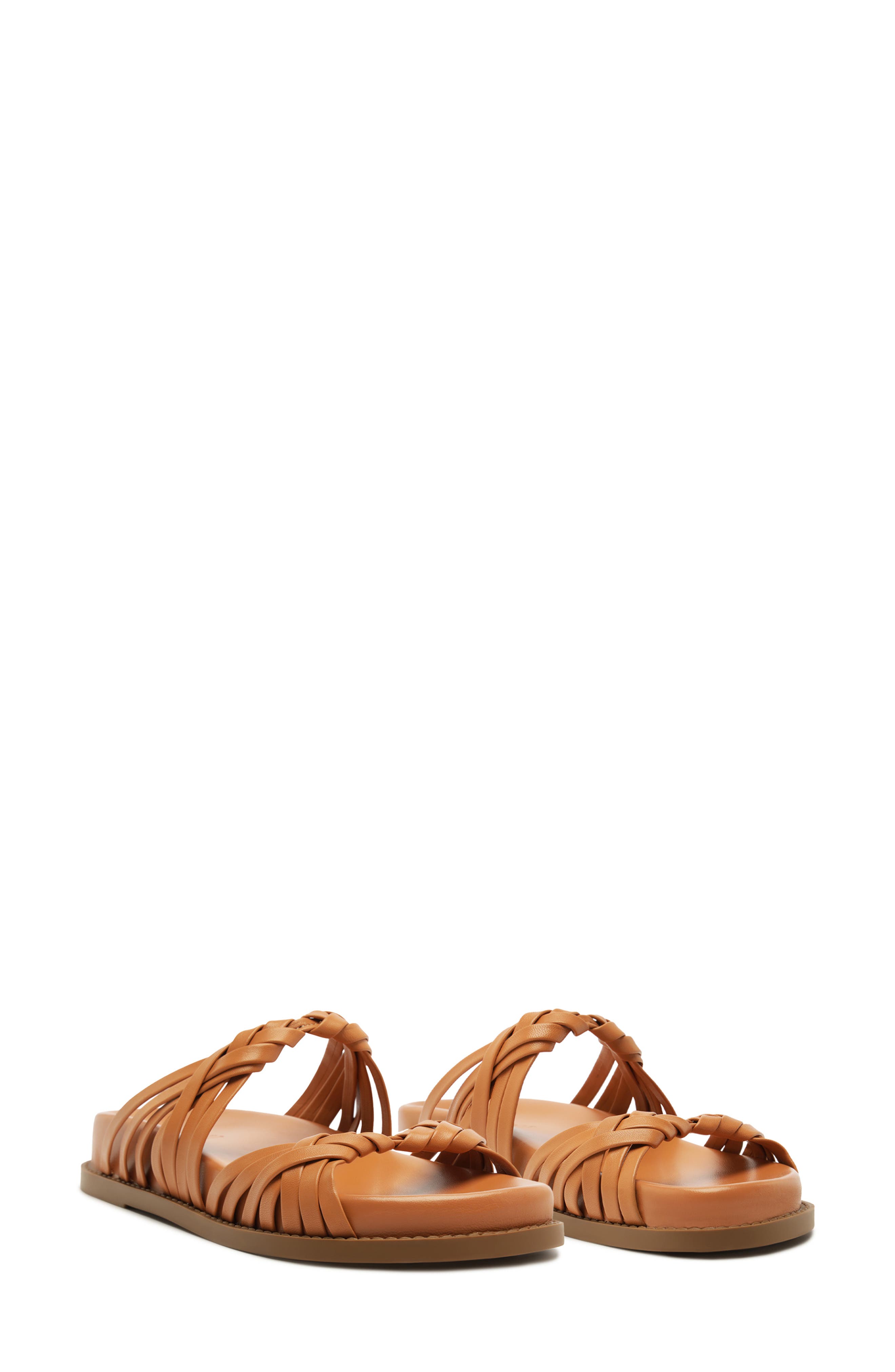 Schutz Tara Sporty Braided Sandal, Alternate, color, Earth Clay