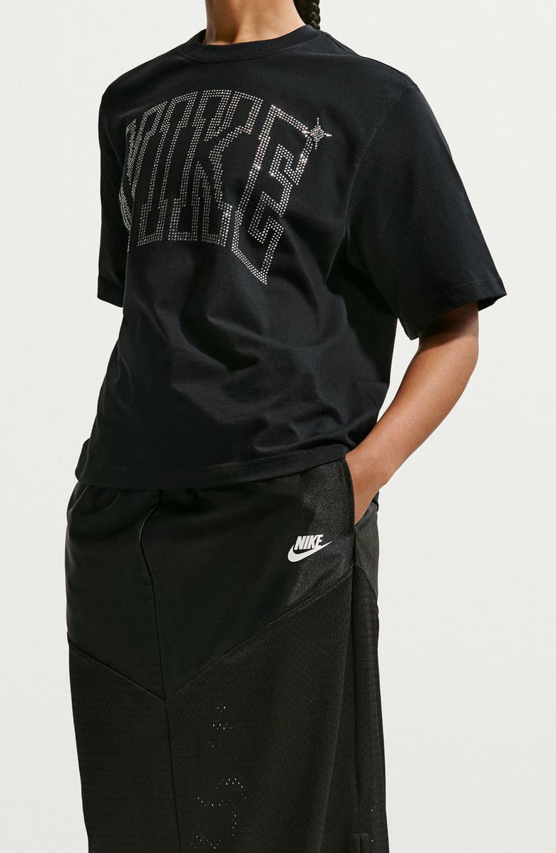 Nike Sportswear Maxi Skirt, Alternate, color, Black/ Sail