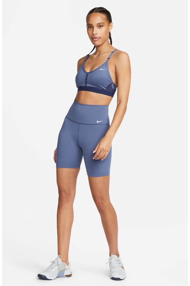 Indy Mesh Inset Sports Bra, Alternate, color, BLUE/ WHITE