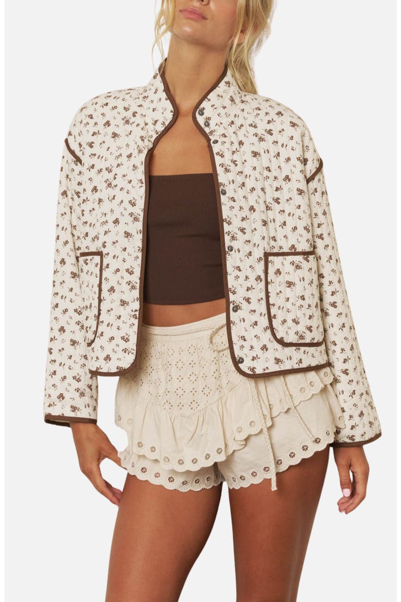 Quilted Jacket, Main, color, CREAM