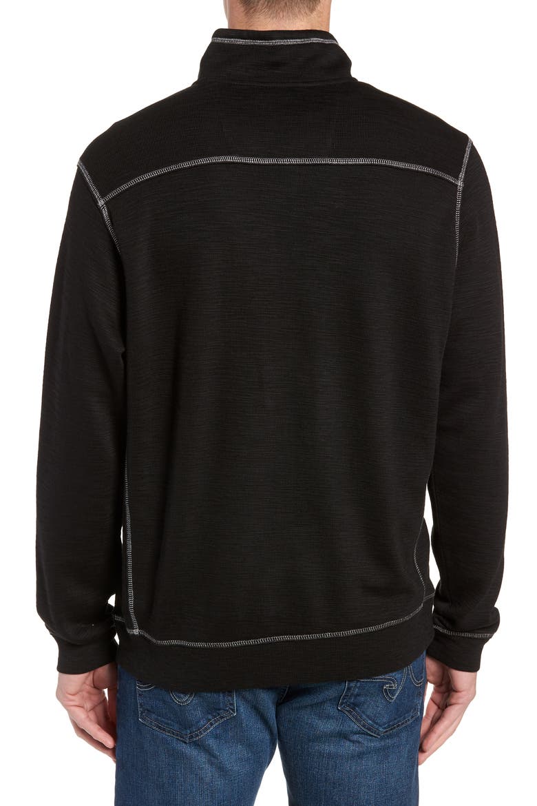 Tobago Half Zip Pullover, Alternate, color, BLACKDNU