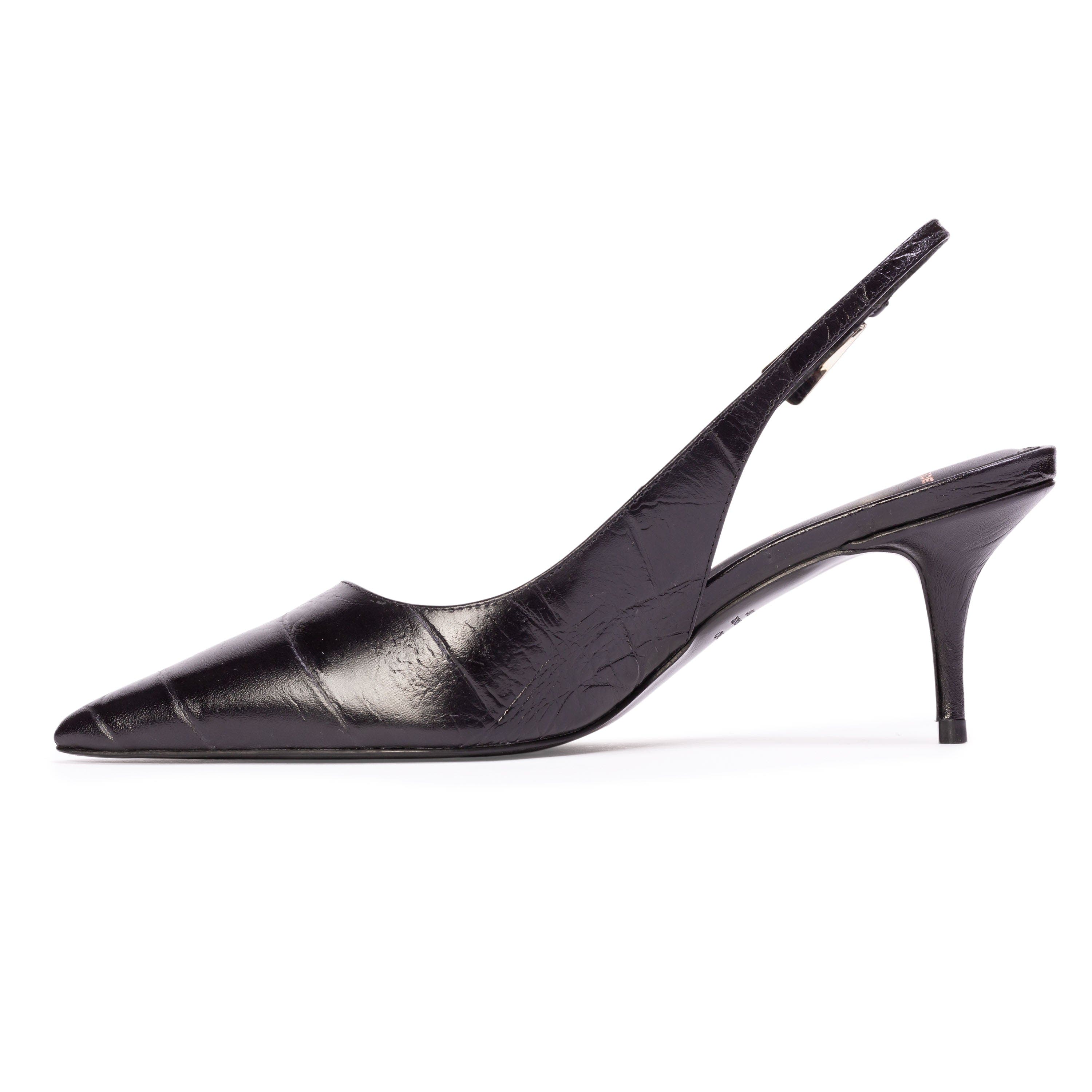 Branca 65 Slingback Pump Croc Leather, Alternate, color, Black Croc Leather