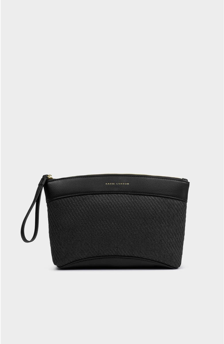 Katie Loxton Wristlet Clutch, Main, color, Black