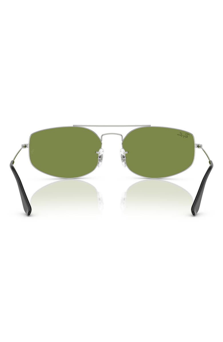 Ray-Ban 60mm Irregular Sunglasses, Alternate, color, Silver
