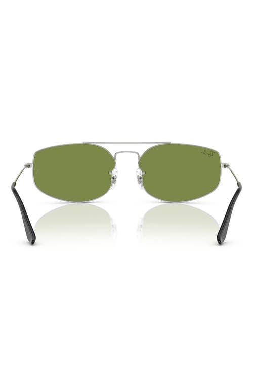 Ray Ban Ray-ban 60mm Irregular Sunglasses In Silver