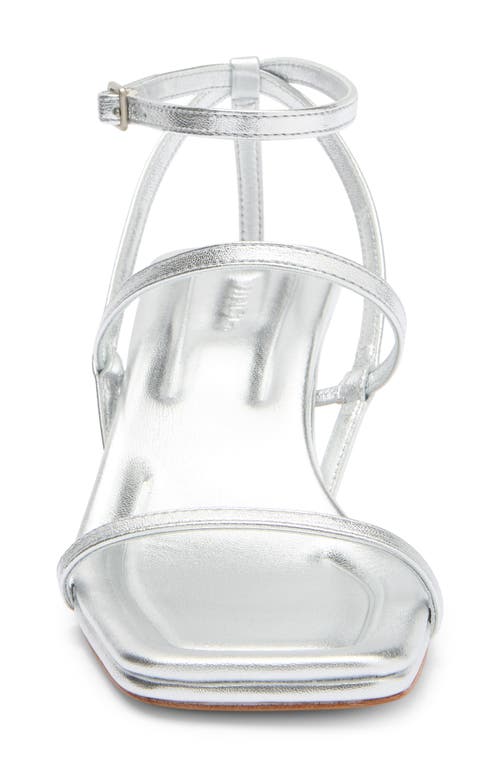 Vince Callie Kitten Heel Sandal In Silver